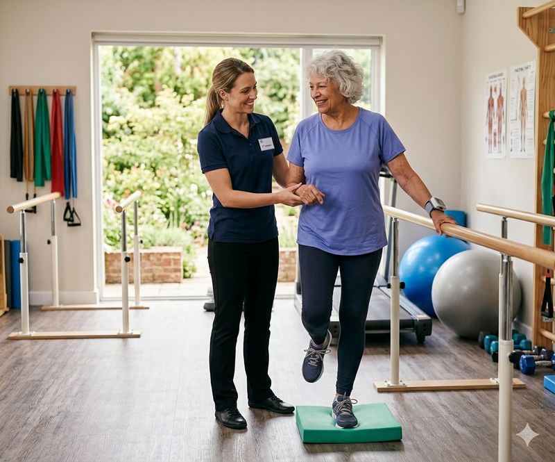 Physical therapy session at The Waters of Bristol